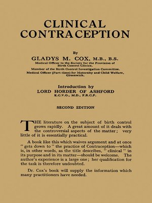 cover image of Clinical Contraception
